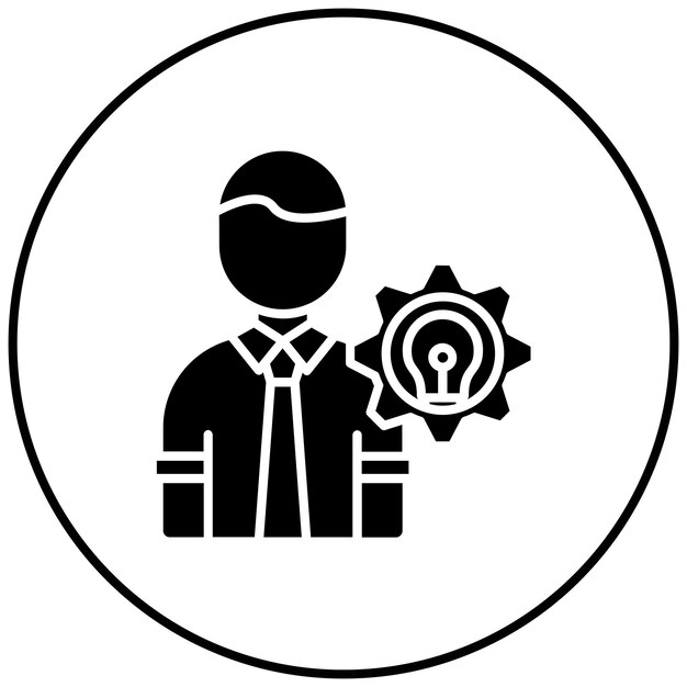 Imagen vectorial de icono de consulta de HR Puede utilizarse para Recursos Humanos