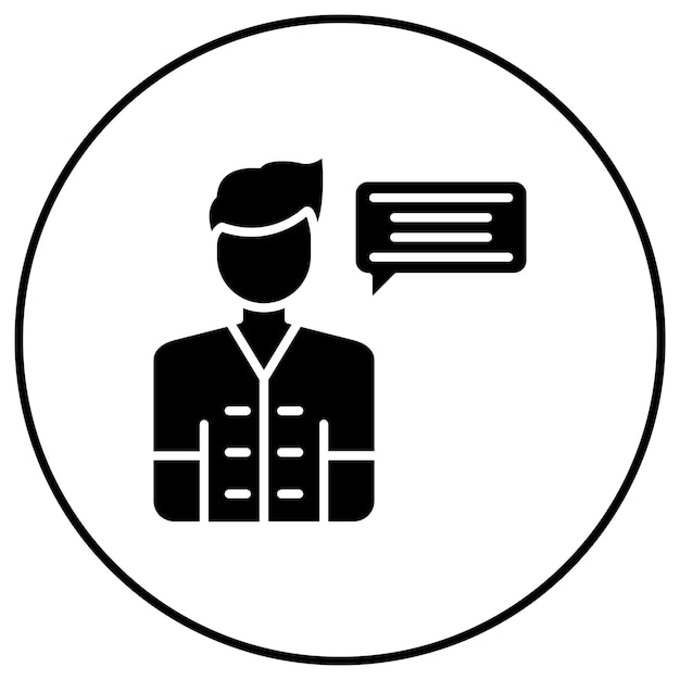 Imagen vectorial del icono de consulta Puede utilizarse para el chequeo de salud