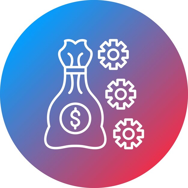 Imagen vectorial del icono de contabilidad de gestión Se puede utilizar para la contabilidad