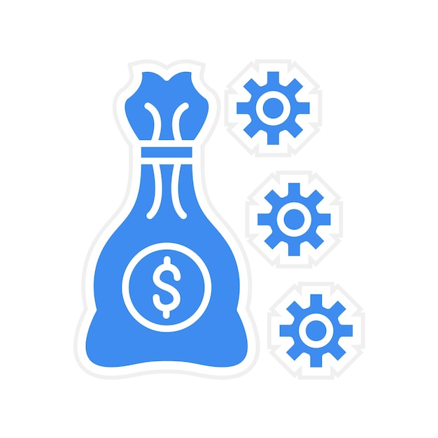 Imagen vectorial del icono de contabilidad de gestión Se puede utilizar para la contabilidad