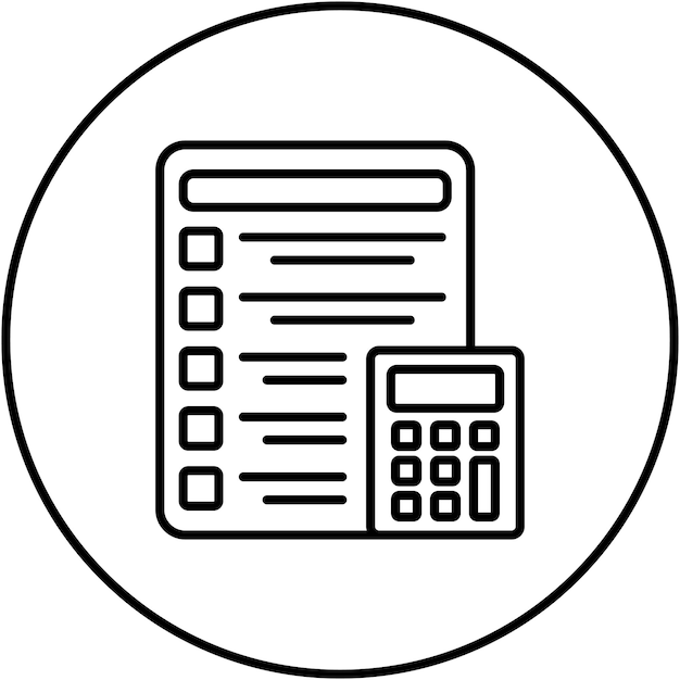 Imagen vectorial del icono de contabilidad Puede utilizarse para la gestión empresarial