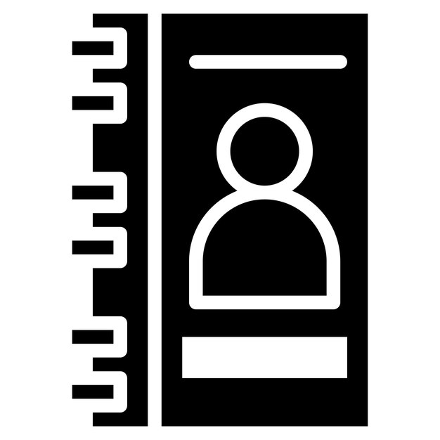 Imagen vectorial del icono de contactos Se puede utilizar para la relación social