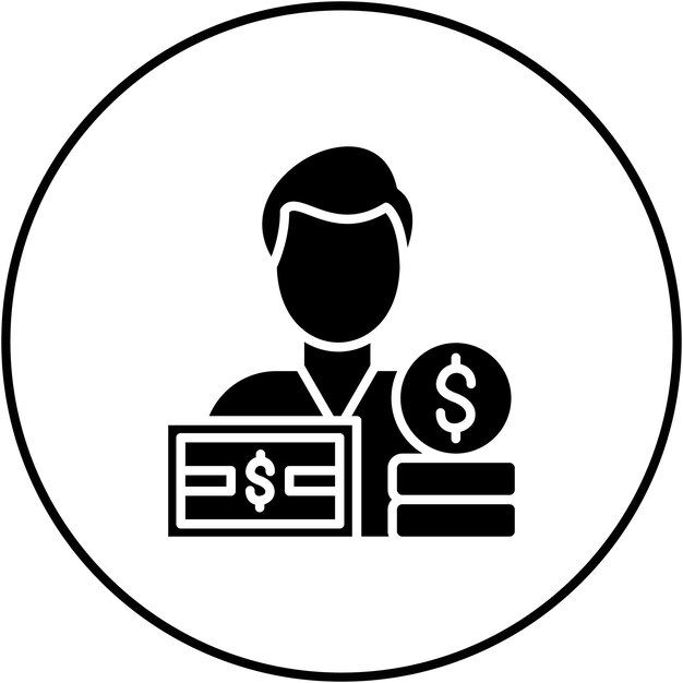 Imagen vectorial del icono del contador Se puede utilizar para la contabilidad