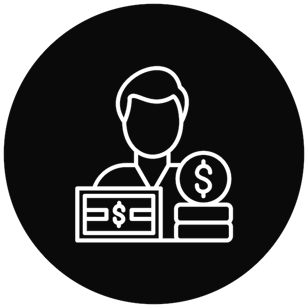 Imagen vectorial del icono del contador Se puede utilizar para la contabilidad