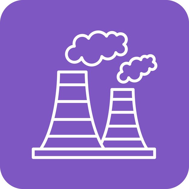 Imagen vectorial del icono de la contaminación del aire Se puede utilizar para la contaminación