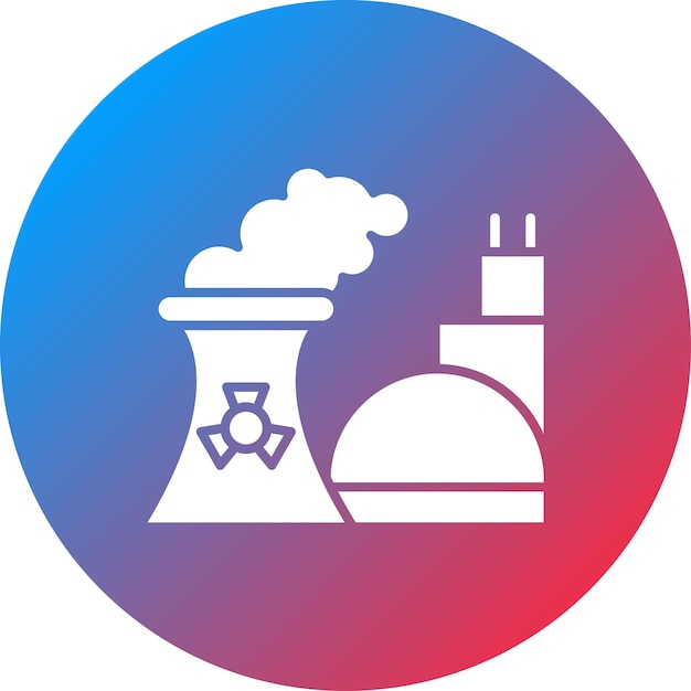 Imagen vectorial del icono de contaminación nuclear Se puede utilizar para la contaminación