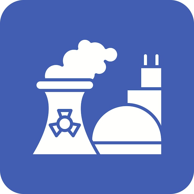Imagen vectorial del icono de contaminación nuclear Se puede utilizar para la contaminación