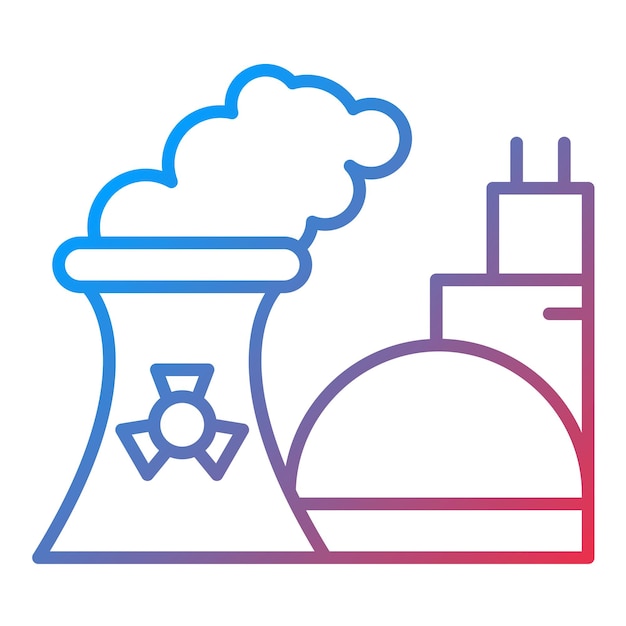 Imagen vectorial del icono de contaminación nuclear Se puede utilizar para la contaminación