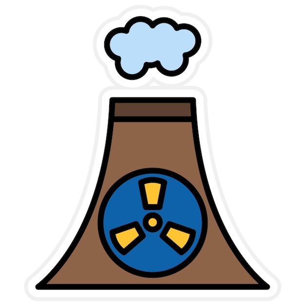 La imagen vectorial del icono de contaminación se puede utilizar para los desastres naturales