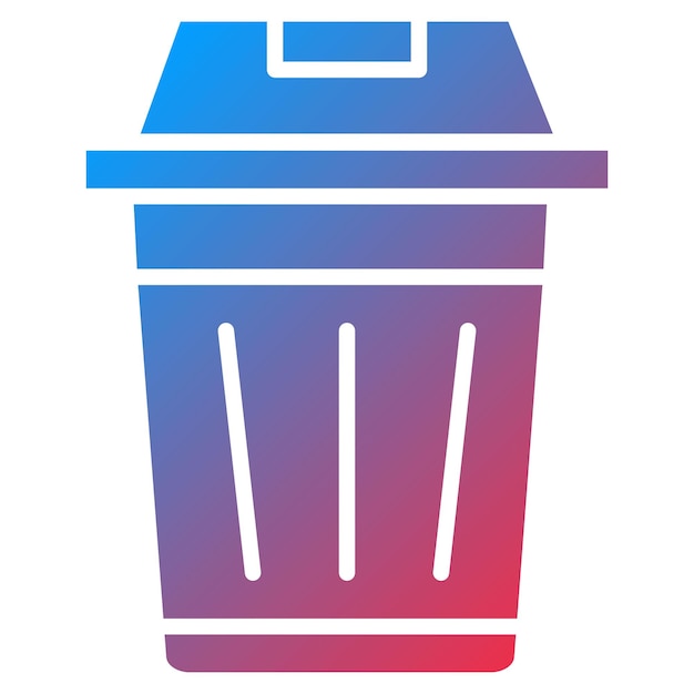 Imagen vectorial del icono del contenedor de basura Se puede usar para el Día de la Tierra
