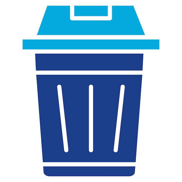 Imagen vectorial del icono del contenedor de basura Se puede usar para el Día de la Tierra
