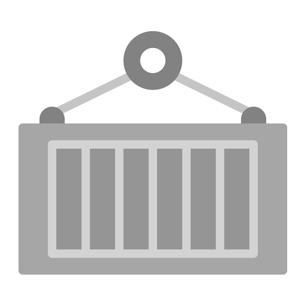 Imagen vectorial del icono del contenedor de carga Puede utilizarse para la cadena de suministro