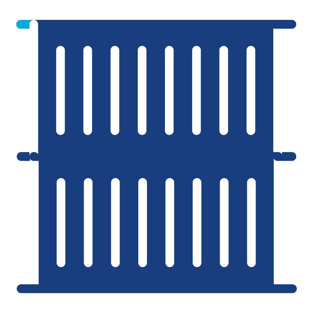 Imagen vectorial del icono del contenedor Se puede usar para sin techo