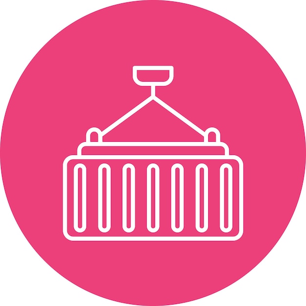 Imagen vectorial del icono del contenedor Puede utilizarse para la logística