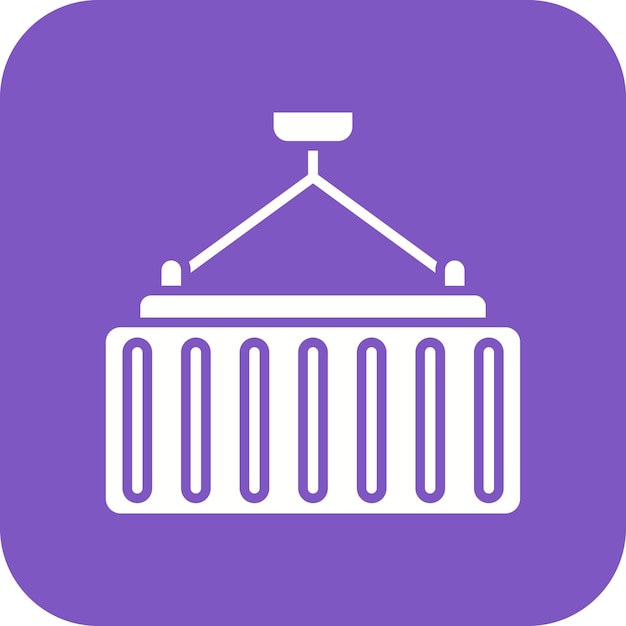 Imagen vectorial del icono del contenedor Puede utilizarse para la logística