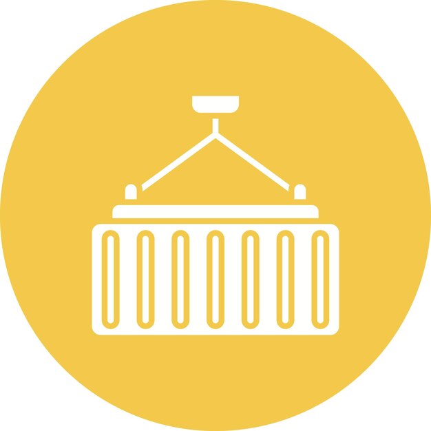 Imagen vectorial del icono del contenedor Puede utilizarse para la logística