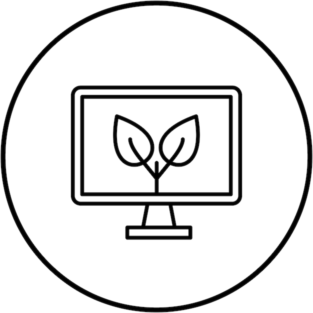 Imagen vectorial de icono de contenido orgánico Se puede utilizar para el marketing digital