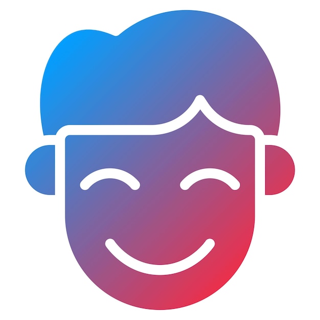 Imagen vectorial de icono de contenido Se puede usar para emociones humanas