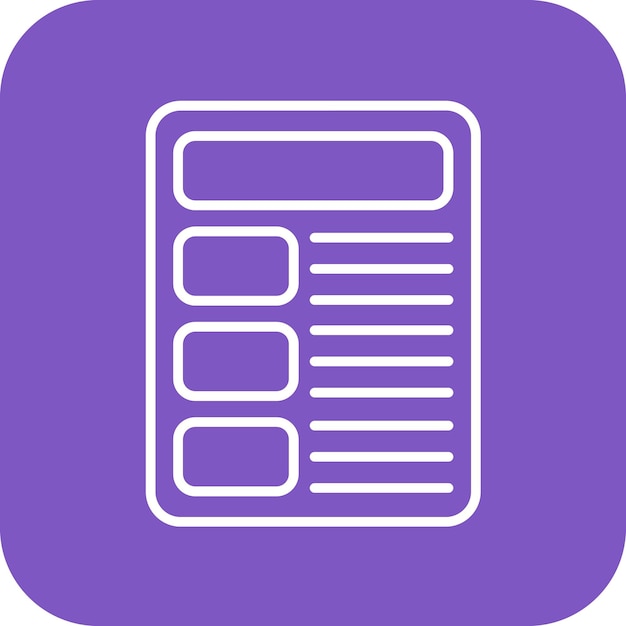 Imagen vectorial de icono de contenido Se puede utilizar para el marketing de influencers