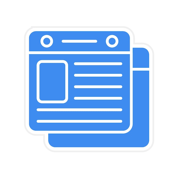 Imagen vectorial de icono de contenido Puede utilizarse para la gestión de proyectos