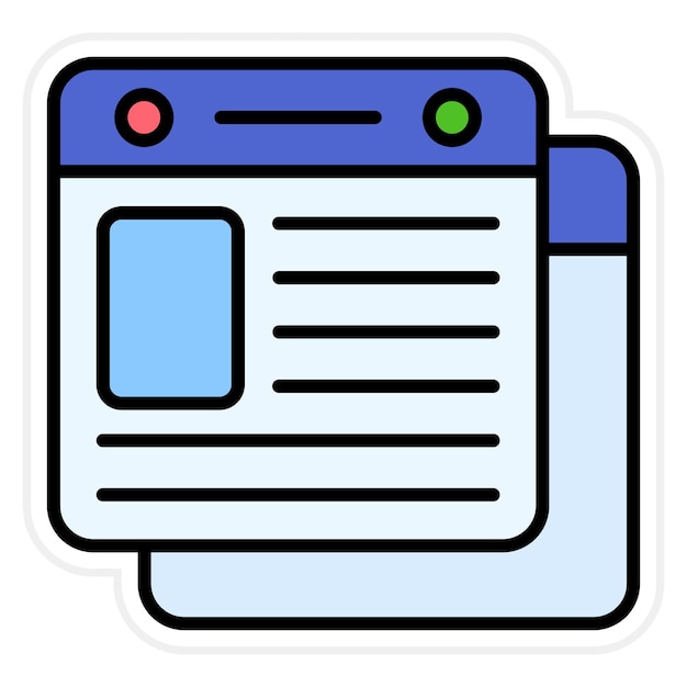 Imagen vectorial de icono de contenido Puede utilizarse para la gestión de proyectos