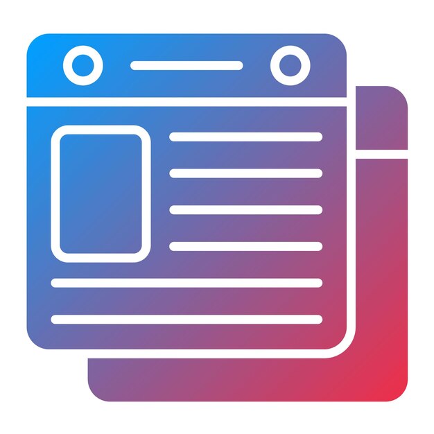 Imagen vectorial de icono de contenido Puede utilizarse para la gestión de proyectos