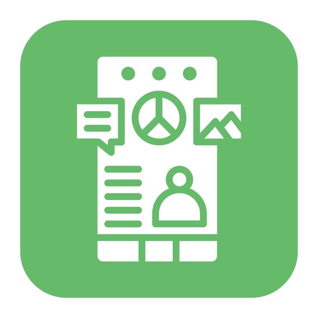 Imagen vectorial de icono de contenido Puede utilizarse para el manejo de crisis