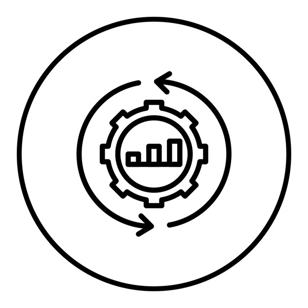 Imagen vectorial del icono de continuidad de la actividad Puede utilizarse para la gestión de riesgos