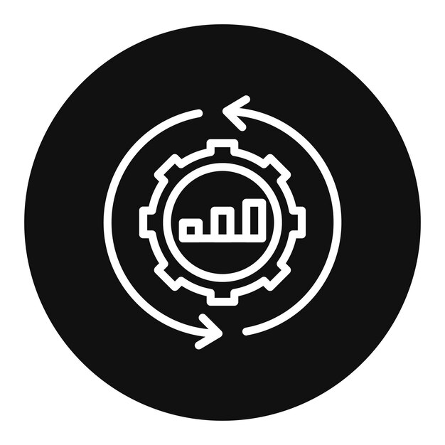 Imagen vectorial del icono de continuidad de la actividad Puede utilizarse para la gestión de riesgos