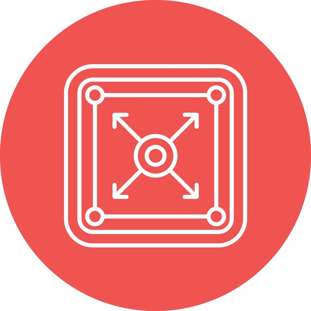 La imagen vectorial del icono de contorno se puede utilizar para la infografía