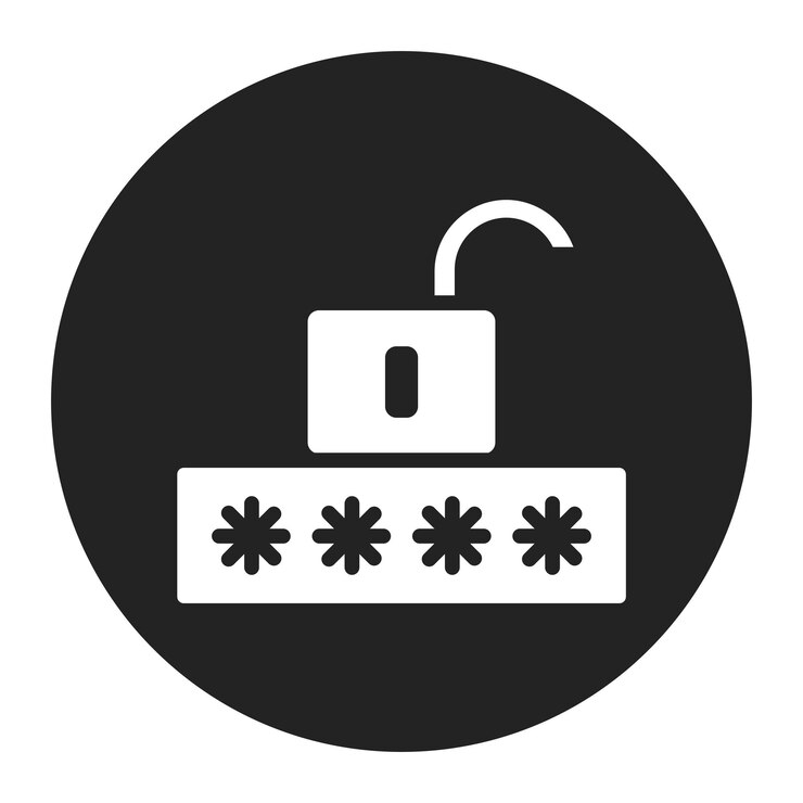 Vector imagen vectorial del icono de la contraseña se puede utilizar para la seguridad de la información