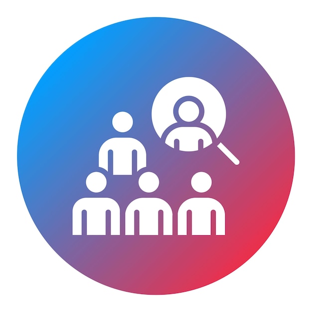Imagen vectorial del icono de contratación de personal Se puede utilizar para eventos de premios