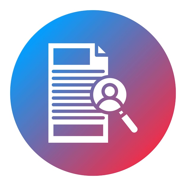 Imagen vectorial del icono de contratación Se puede utilizar para la gestión del personal