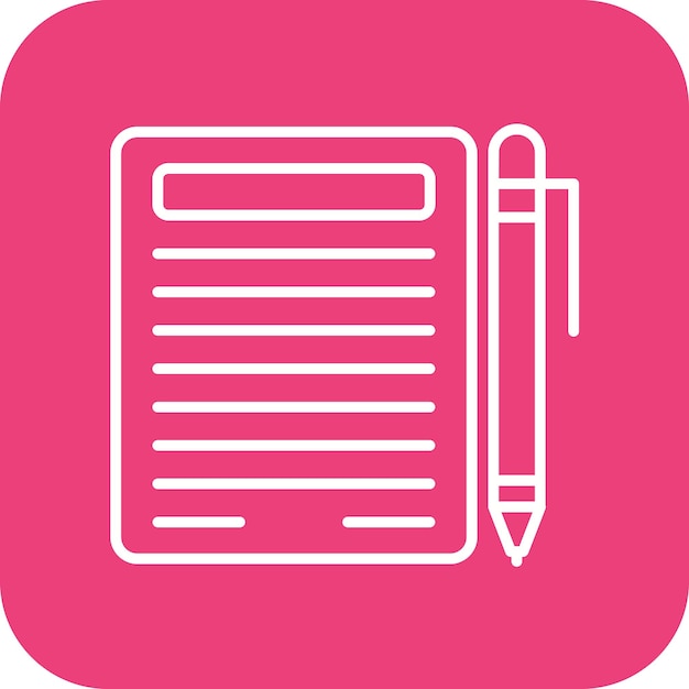 Imagen vectorial del icono del contrato Se puede utilizar para la gestión empresarial