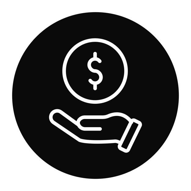 Imagen vectorial del icono de la contribución Se puede utilizar para los logros
