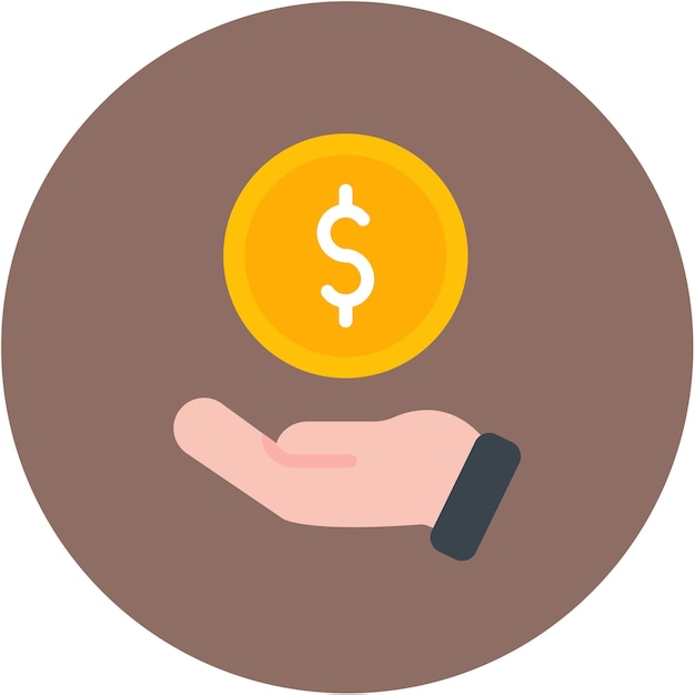 Imagen vectorial del icono de la contribución Se puede utilizar para los logros