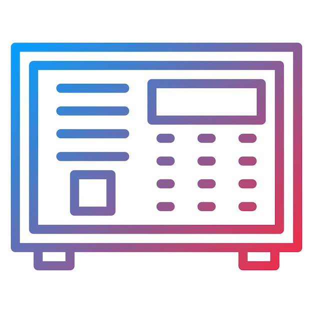 Imagen vectorial del icono de control de acceso Puede utilizarse para la gestión de riesgos