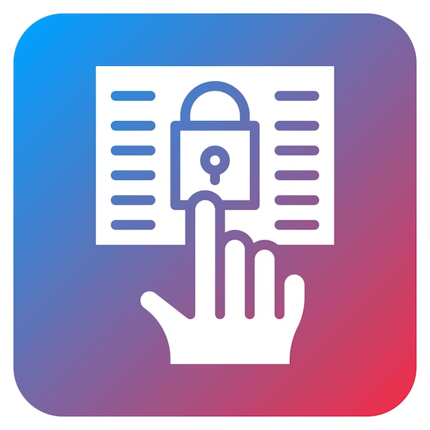 Imagen vectorial del icono de control de acceso Puede utilizarse para la incorporación empresarial