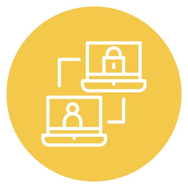 Imagen vectorial del icono de control de acceso a la red Se puede utilizar para la red