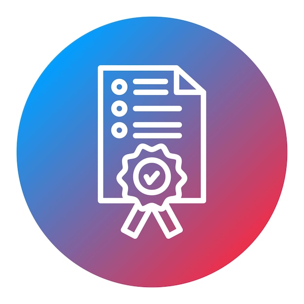 Imagen vectorial del icono de control de calidad Puede utilizarse para la garantía de calidad