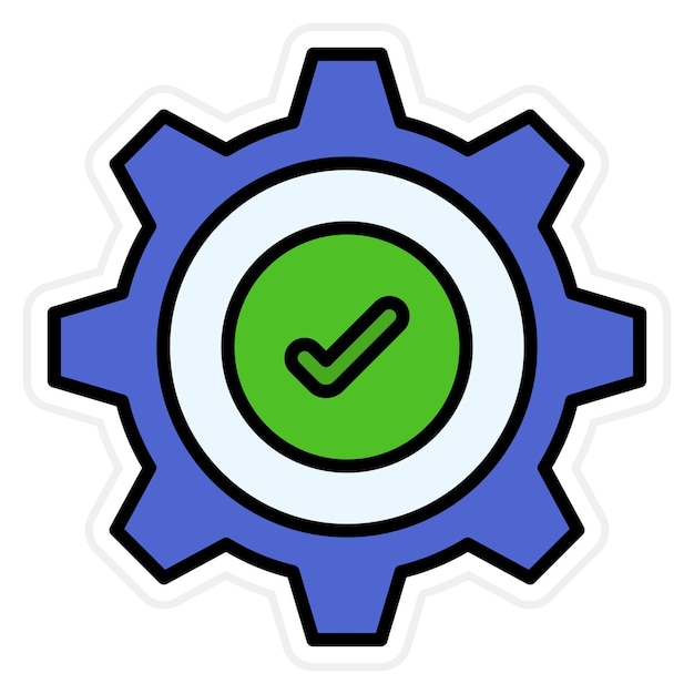 Imagen vectorial de icono de control de calidad Puede utilizarse para la gestión empresarial
