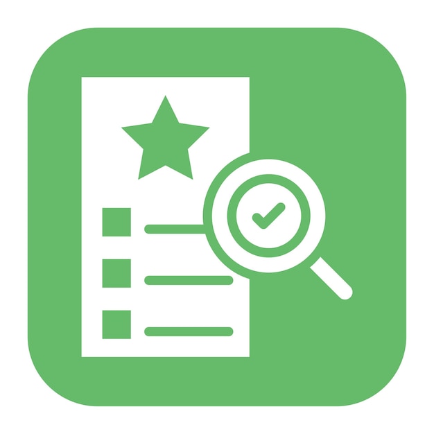 Imagen vectorial del icono de control de calidad Puede utilizarse para los riesgos empresariales