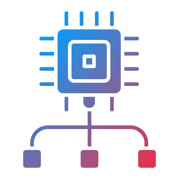 Imagen vectorial de icono de control inteligente Puede utilizarse para el análisis de datos
