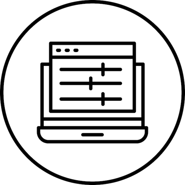 Imagen vectorial de icono de control mayor Se puede usar para Cyberpunk