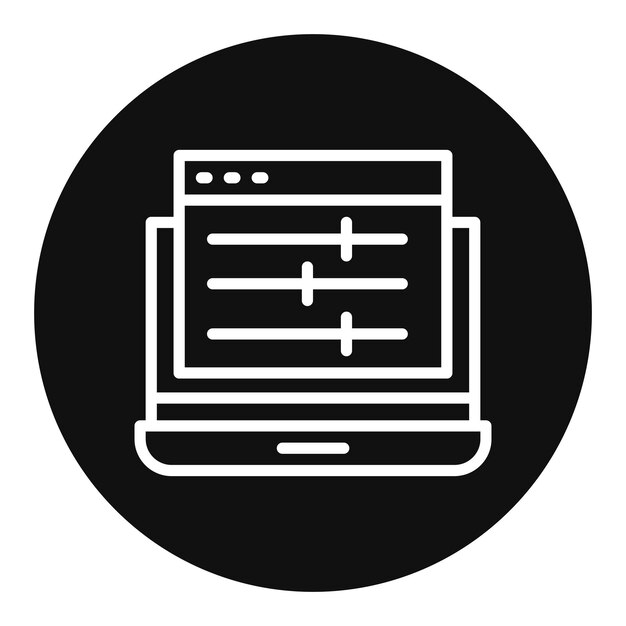 Imagen vectorial de icono de control mayor Se puede usar para Cyberpunk