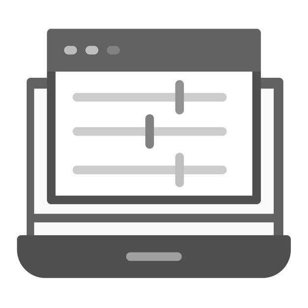 Imagen vectorial de icono de control mayor Se puede usar para Cyberpunk