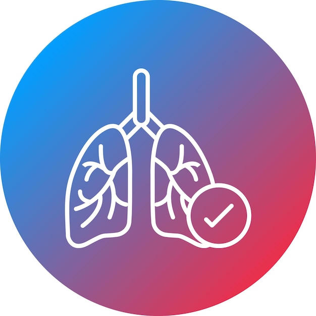 Imagen vectorial del icono de control de órganos Se puede utilizar para el control de salud