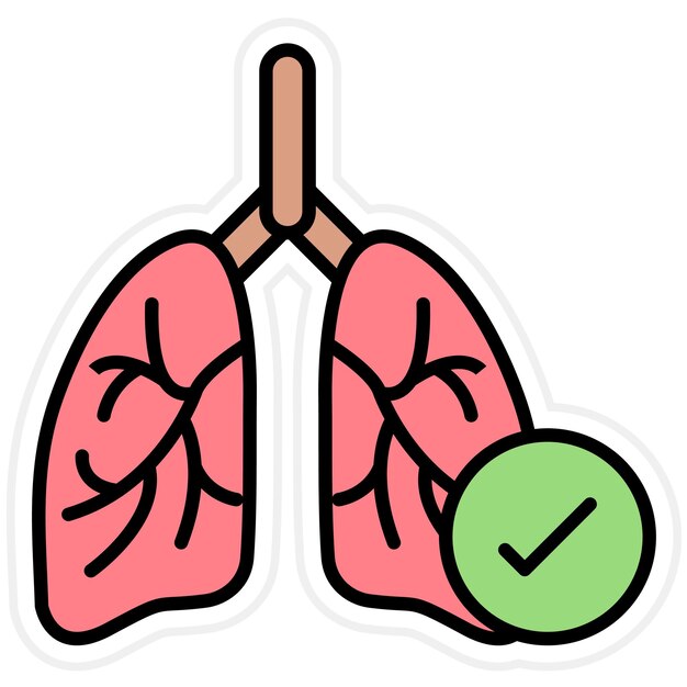 Vector imagen vectorial del icono de control de órganos se puede utilizar para el control de salud