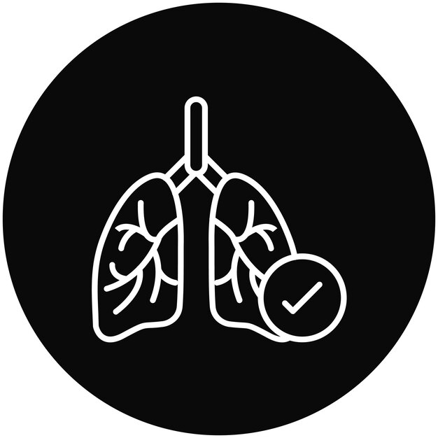 Imagen vectorial del icono de control de órganos Se puede utilizar para el control de salud