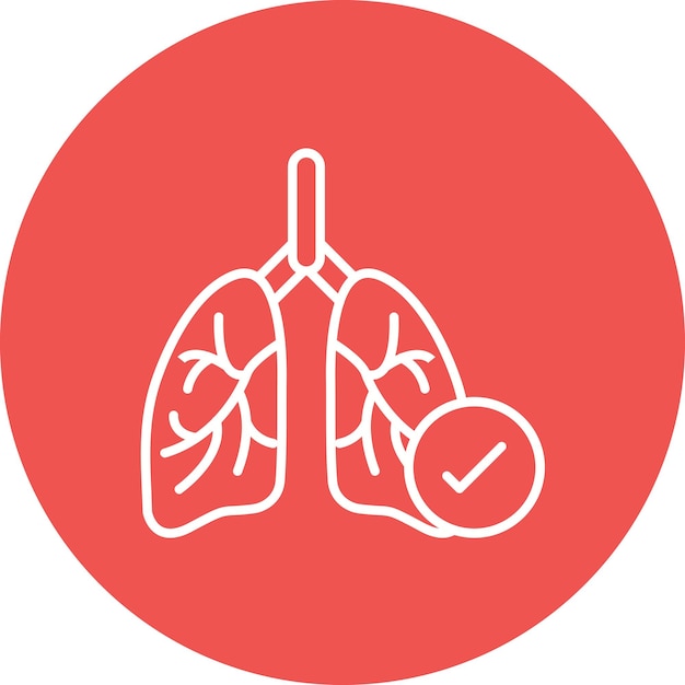 Imagen vectorial del icono de control de órganos Puede utilizarse para el control de salud